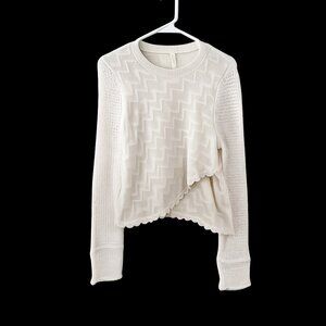 Free People Knit Beige Sweater size Large